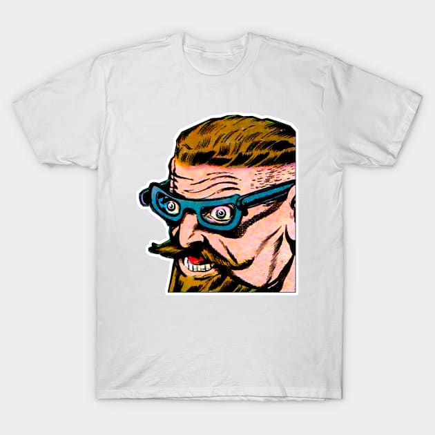 man in blue glasses T-Shirt by Marccelus